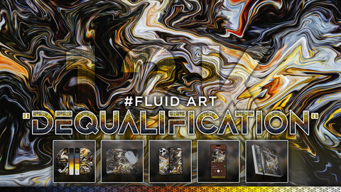 FLUID ART: "Dequalification" 12K Abstract Fluid Background