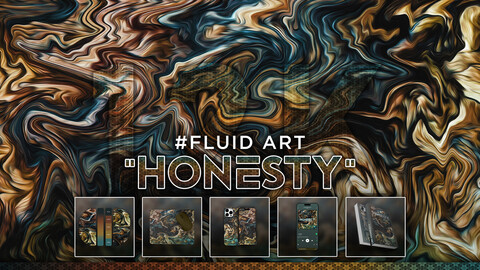 FLUID ART: "Honesty" 12K Abstract Fluid Background