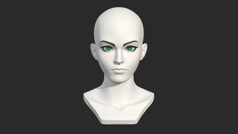 Stylized Female Head