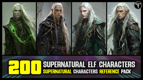 200 Supernatural Elf Characters | 4K Reference Image Pack