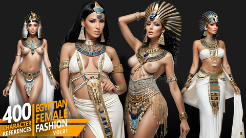 400 Egyptian Female Fashion - VOL01 - Character References