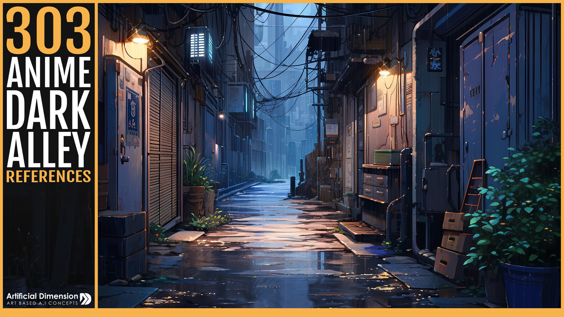 ArtStation - 303 Anime Dark Alley | Artworks