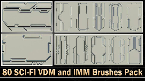 80 SCI-FI VDM and IMM Brushes Pack