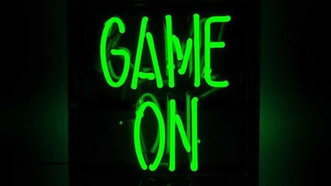 Game On Artwork Neon