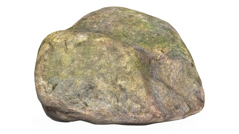 Low Poly Stone Rock 08