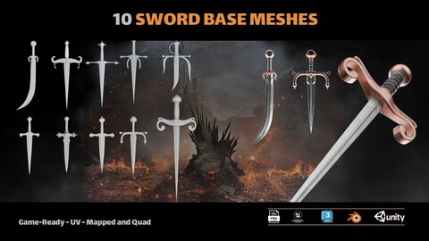 Sword Base Mesh