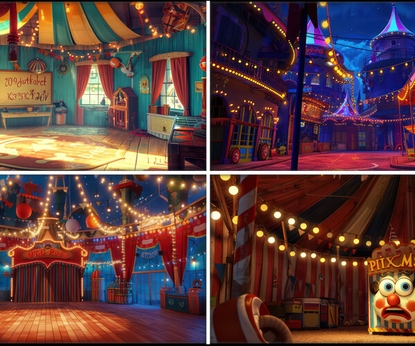 ArtStation - 260 Circus - Cartoon Concept Reference Image Pack v.56 |4K ...