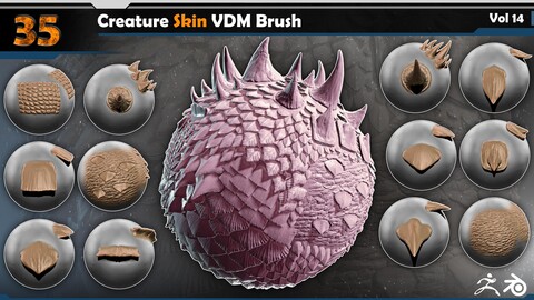 Creature Skin VDM Brush Vol 14