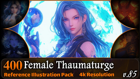 400 Female Thaumaturge Reference Pack | 4K | v.85