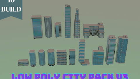 Low Poly City Pack - V3