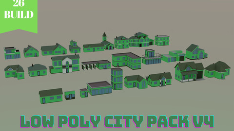 Low Poly City Pack - V4