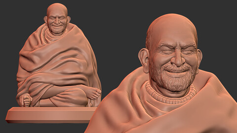 Neem Karori Baba 3d model