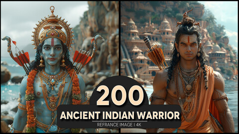 Ancient Indian Warrior 4K Reference/Concept Images