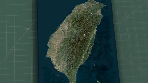 Taiwan Island Topographic Model