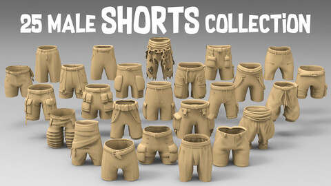 25 male shorts collection