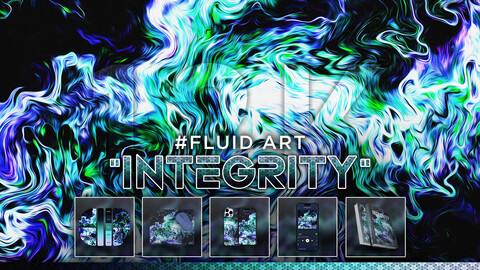 FLUID ART: "Integrity" 12K Abstract Fluid Background