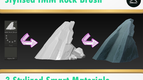 Stylized Rock Brush