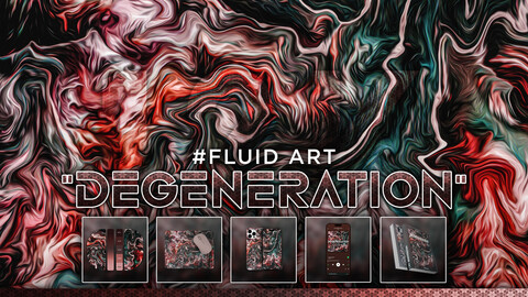 FLUID ART: "Degeneration" 12K Abstract Fluid Background