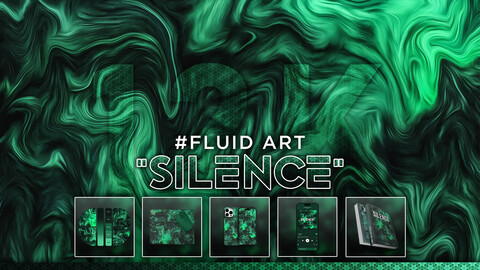 FLUID ART: "Silence" 12K Abstract Fluid Background