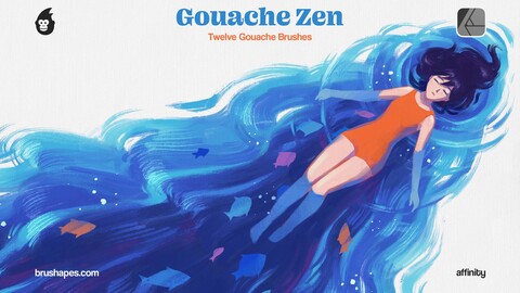 Gouache Zen Affinity Brushes