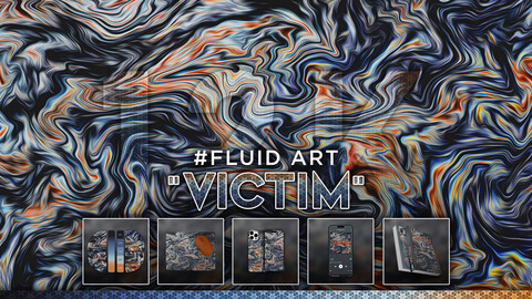 FLUID ART: "Victim" 12K Abstract Fluid Background