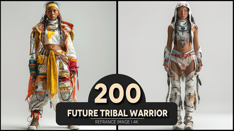 Future Tribal Warrior 4K Reference/Concept Images