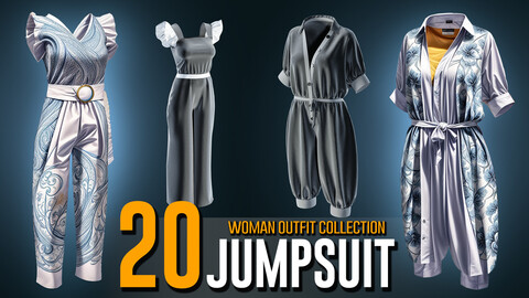 20 Woman's Jumpsuit Wear Collection- VOL 13