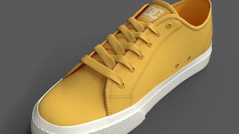 DC Shoes Manual S Leather Skate Shoes Low-poly