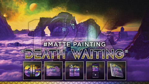 MATTE PAINTING: "Death Waiting" 12K Digital Art