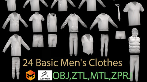 Basic men s 24 clothes pack