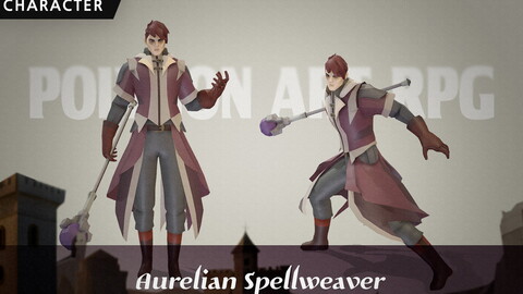 [Polygon Art RPG] Aurelian Spellweaver