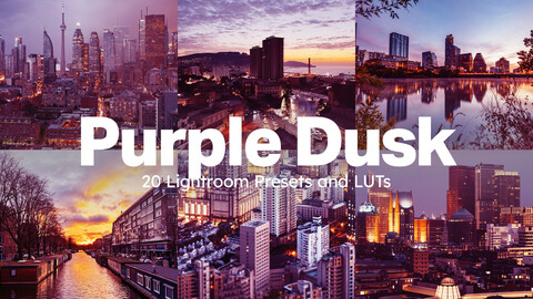 20 Purple Dusk LUTs & Lightroom Presets