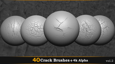 40 Crack Brushes+Alpha.vol.02