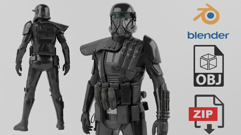 Death Trooper Lowpoly Rigged