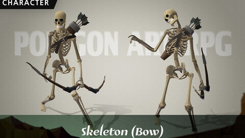 [Polygon Art RPG] Skeleton_Bow