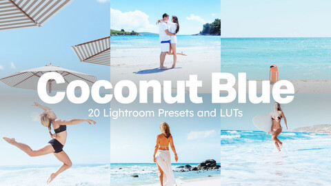 20 Coconut Blue LUTs & Lightroom Presets