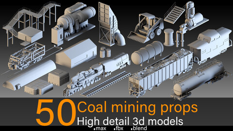 50- Coal mining props