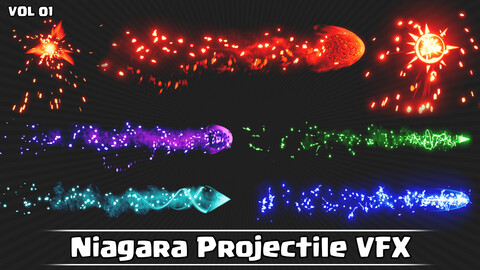 Niagara Projectiles VFX VOL01