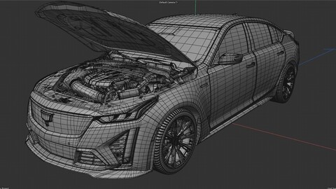 Cadillac CT5 V blackwing 2022 Engine and Interior