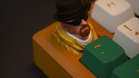 Heisenberg (Walter White) Artisan Keycap