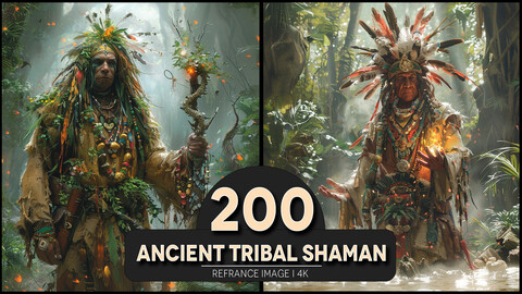 Ancient Tribal Shaman 4K Reference/Concept Images