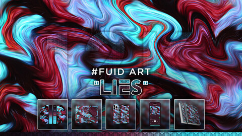 FLUID ART: "Lies" | Abstract Background