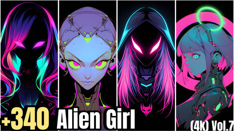 +340 Alien Girl Concept (4k)