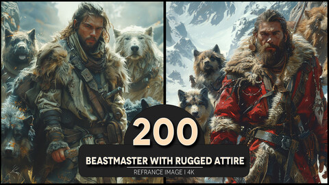 Beastmaster with Nugged Attire 4K Reference/Concept Images