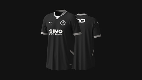 PUMA - AC MILAN 2024/25 THIRD SHIRT MOCKUP for CLO3D and Marvelous Designer