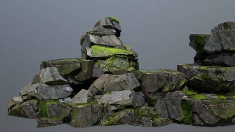 mossy forest Rock 2