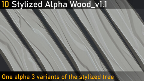 10 Stylized alpha wood_v1.1