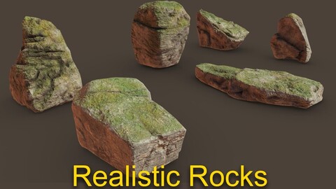 Realistic Rocks - Asset LowPoly