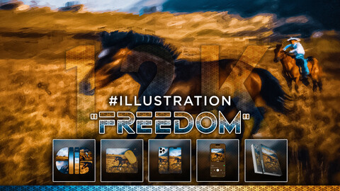 ILLUSTRATION: "Freedom" 12K Digital Art