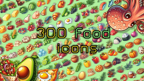 2D Icons - Food